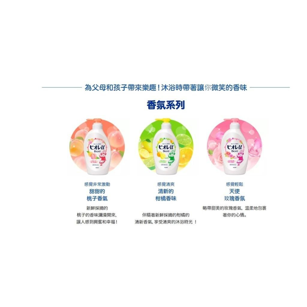 日本 KAO 花王 Biore u 弱酸性 沐浴乳 保濕 滋潤 清爽 沐浴露 沐浴乳 480ml-細節圖2