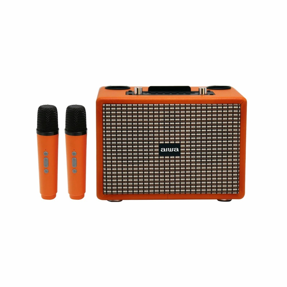 AIWA 愛華 AI-KBQ20 K歌藍芽音箱 雙麥克風 (播放音樂可刪除人聲) 可兩台同時播放環繞音效功能-細節圖2