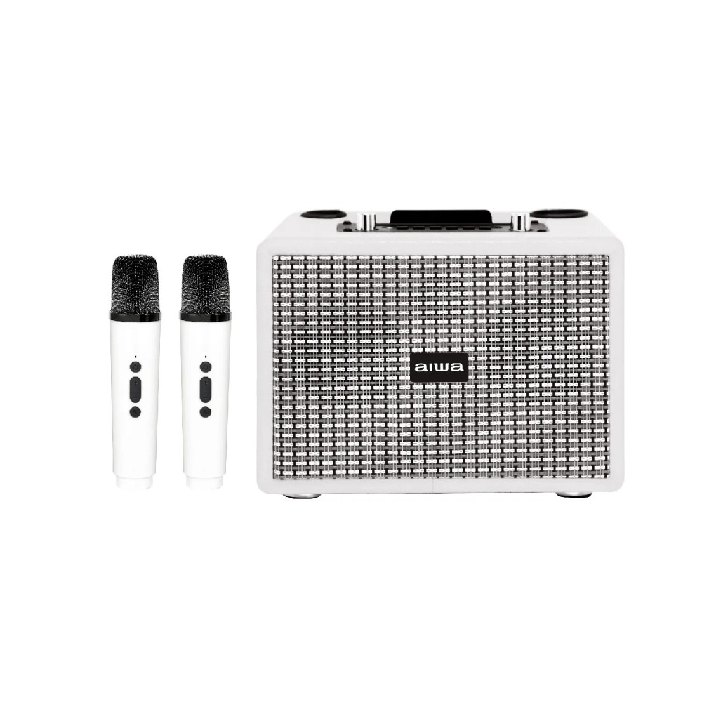 AIWA 愛華 AI-KBQ20 K歌藍芽音箱 雙麥克風 (播放音樂可刪除人聲) 可兩台同時播放環繞音效功能-細節圖3