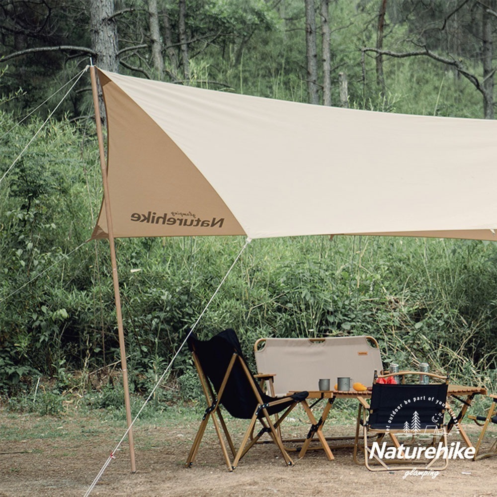 【Naturehike】戶外專業 2.4米四節加厚鋁合金天幕營柱 撐桿 木紋色 ｜台灣總代理公司貨-細節圖3