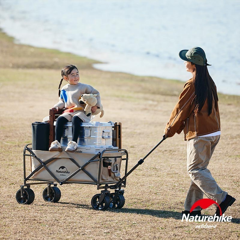 【Naturehike】多用途露營便攜摺疊置物手推車 裝備車 ｜台灣總代理公司貨-細節圖3