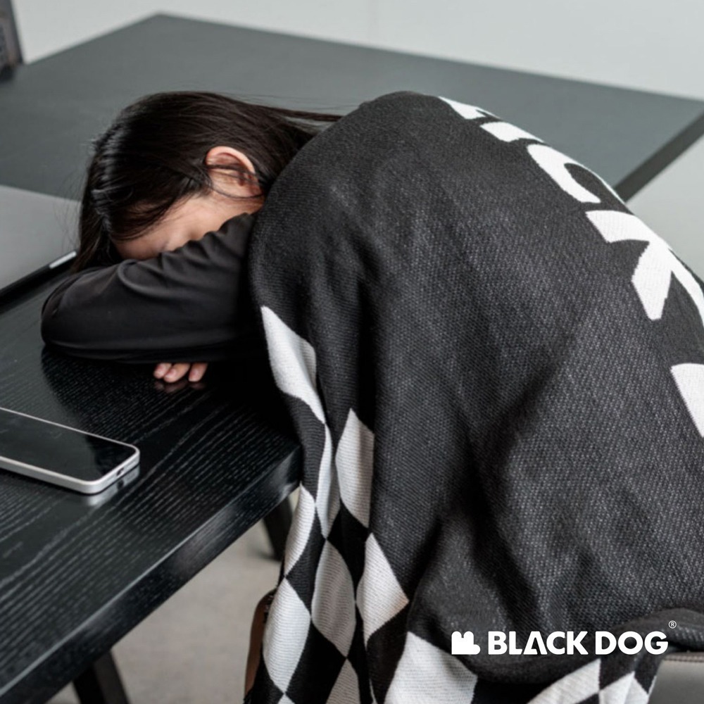 【Blackdog】雙面棋盤格流蘇編織毯 DZ013｜台灣總代理公司貨-細節圖2