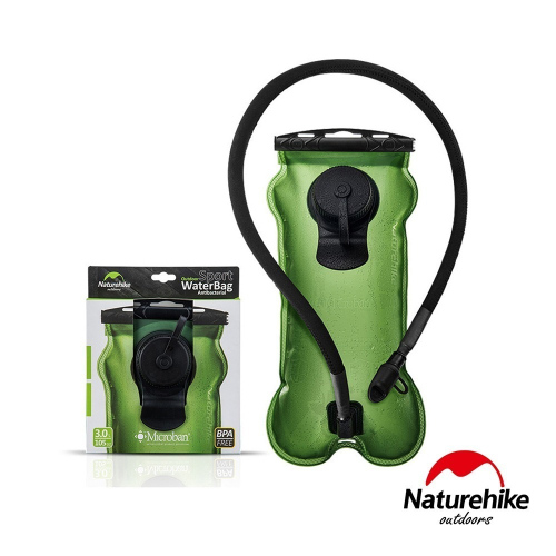【Naturehike】攜帶型吸嘴飲水袋 3L 綠色｜台灣總代理公司貨