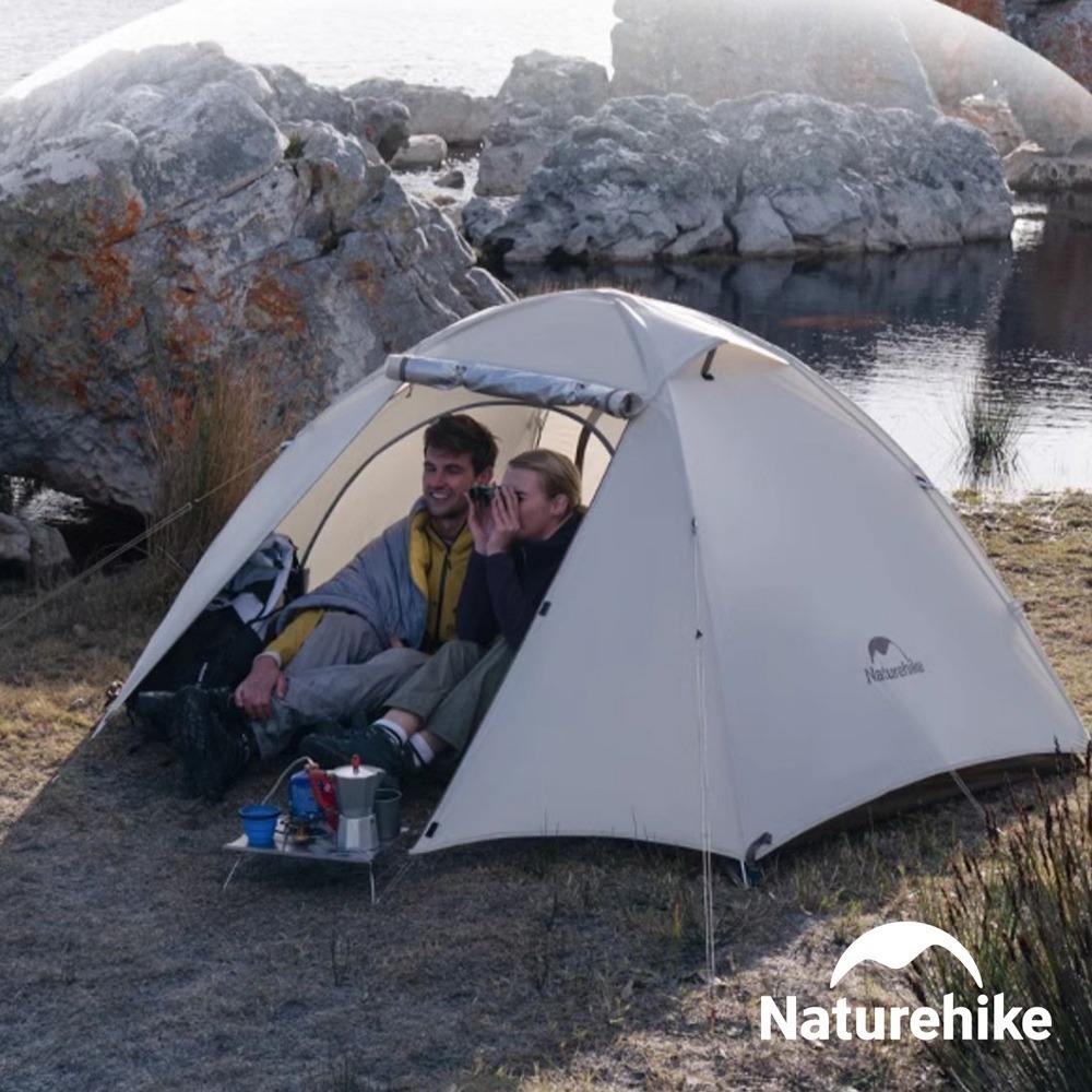 【Naturehike】云川2輕量210T格子布銀膠雙人帳篷 ZP024 ｜台灣總代理公司貨-細節圖2