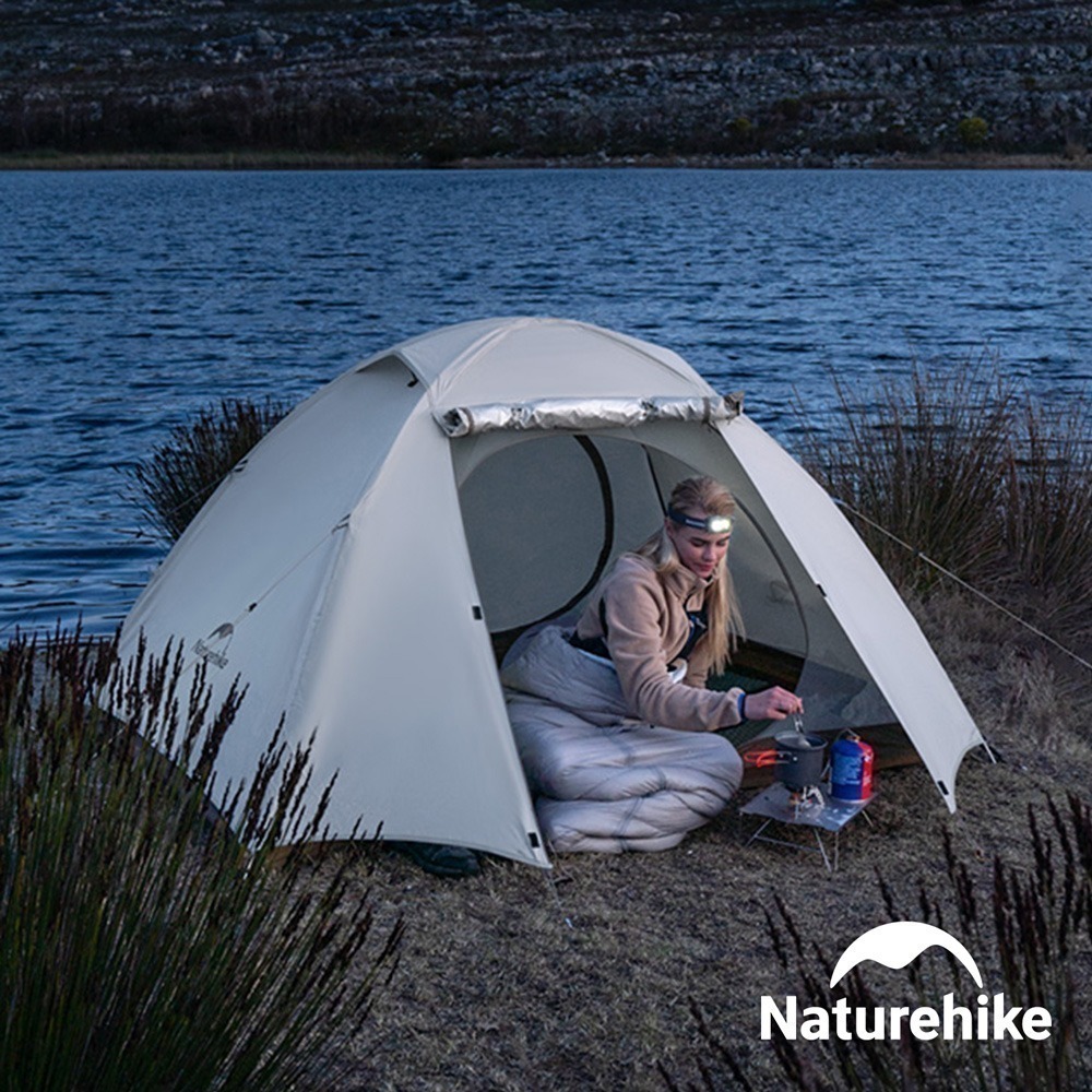 【Naturehike】云川2輕量210T格子布銀膠雙人帳篷 ZP024 ｜台灣總代理公司貨-細節圖3