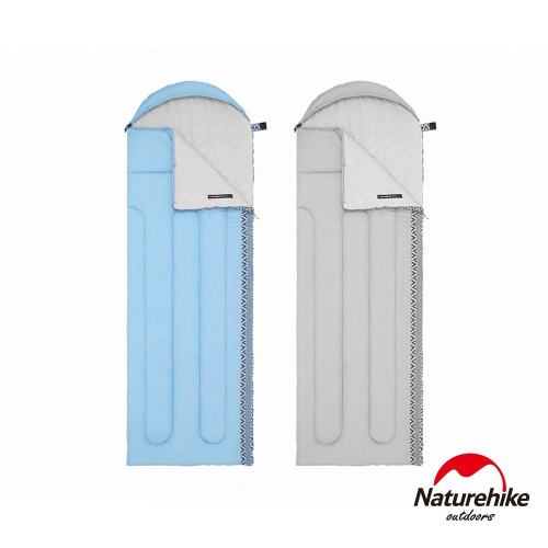 【Naturehike】 L250圖騰可機洗帶帽睡袋 月球灰 MSD07 | 台灣總代理公司貨