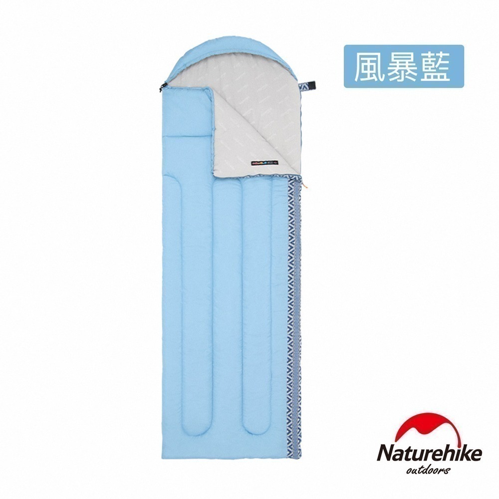 【Naturehike】 L250圖騰可機洗帶帽睡袋 月球灰 MSD07 | 台灣總代理公司貨-細節圖4