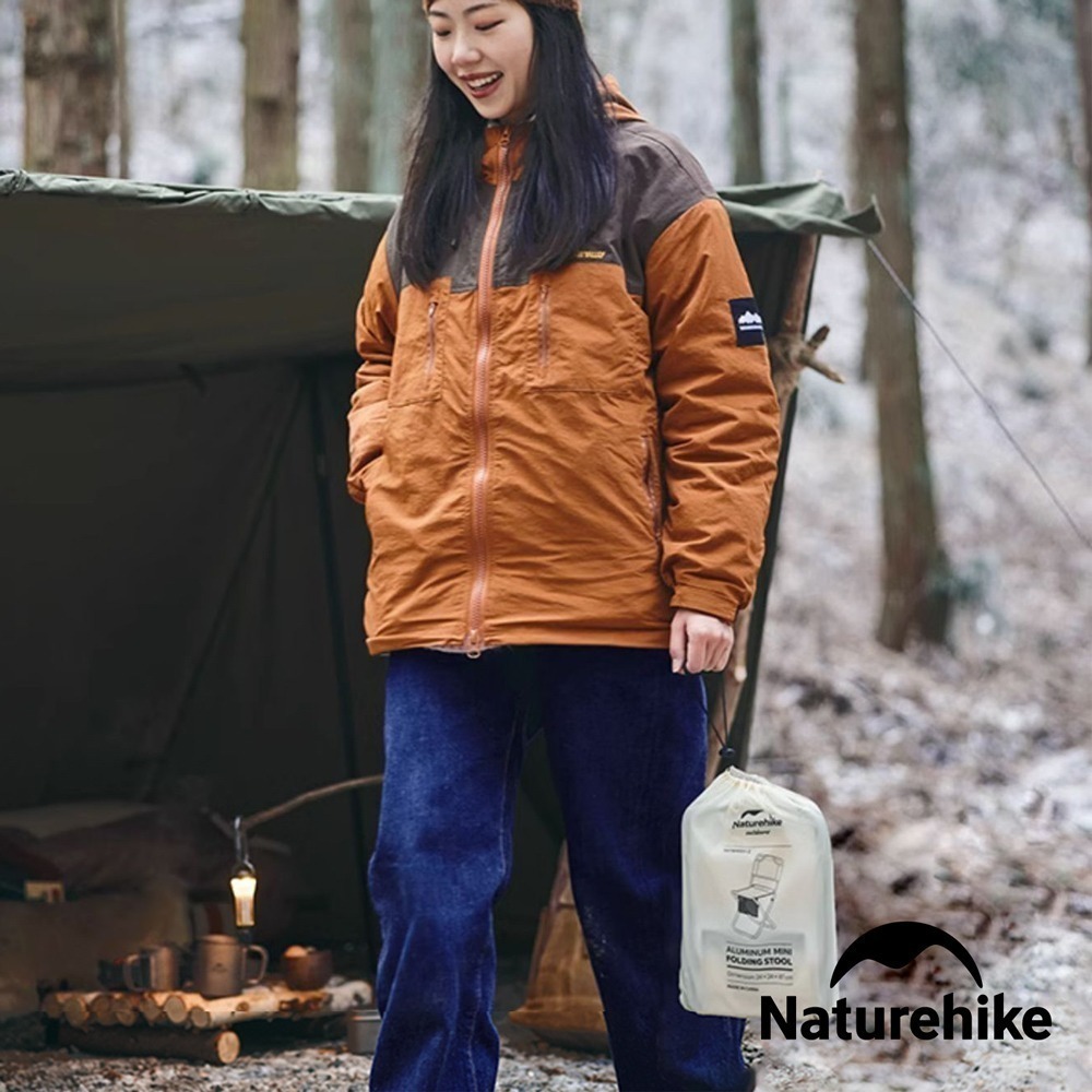 【Naturehike 】山見L03輕量鋁合金靠背折疊椅 附置物袋 卡其色 M001-Z  | 台灣總代理公司貨-細節圖2