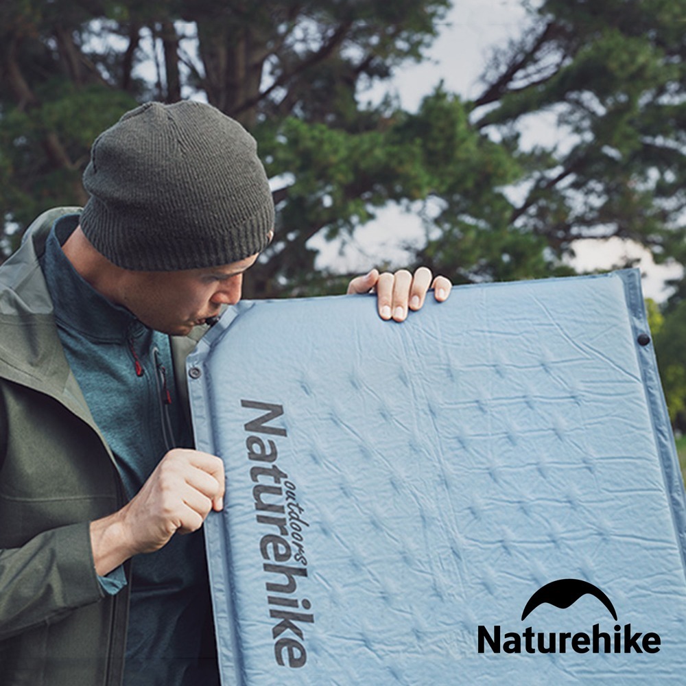 【Naturehike】自動充氣 帶枕式雙人加大睡墊 Q010-D｜台灣總代理公司貨-細節圖2