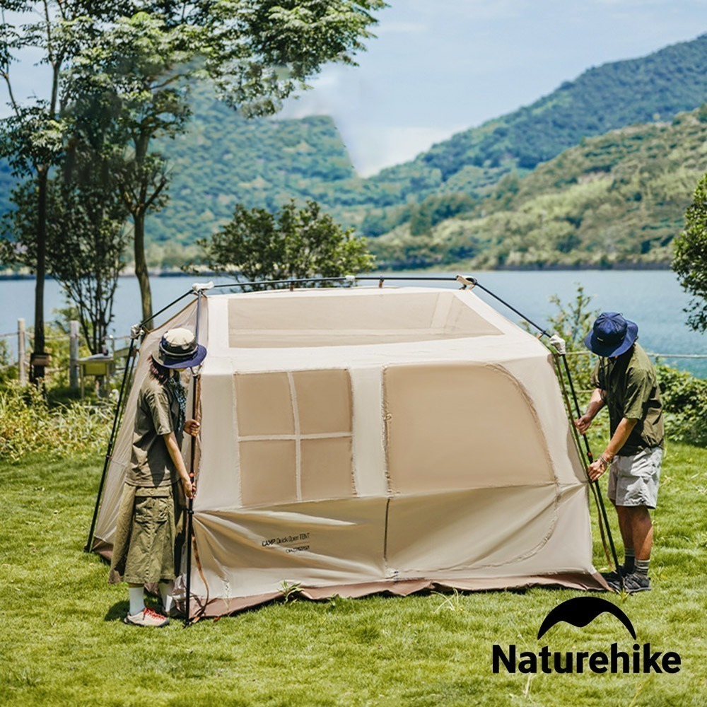 【Naturehike】Village6.0 鈦黑膠一室一廳屋脊自動帳篷3-4人 ZP021 ｜台灣總代理公司貨-細節圖3