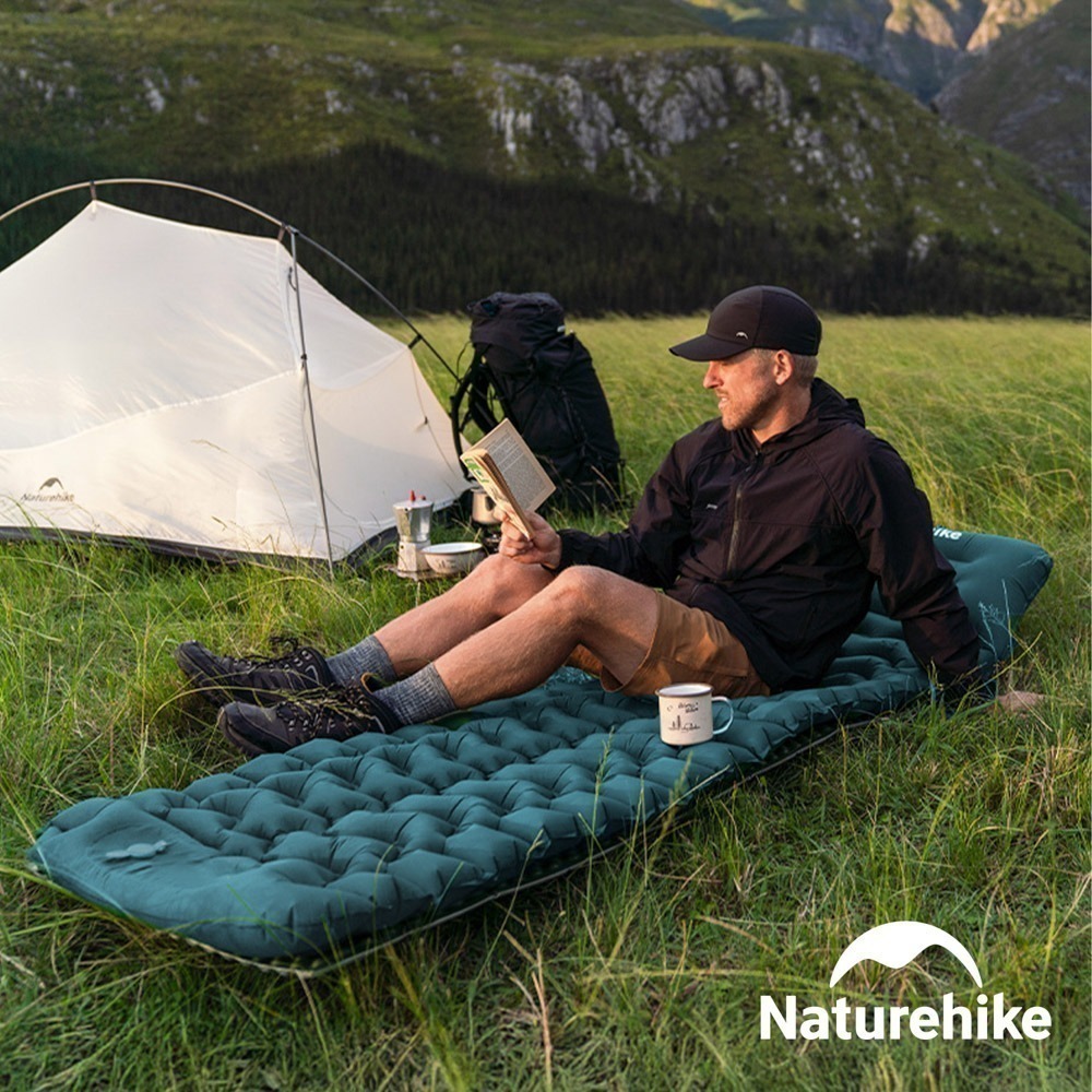 【Naturehike】Naturehike FC01輕量帶枕充氣單人睡墊 WS019 ｜台灣總代理公司貨-細節圖3