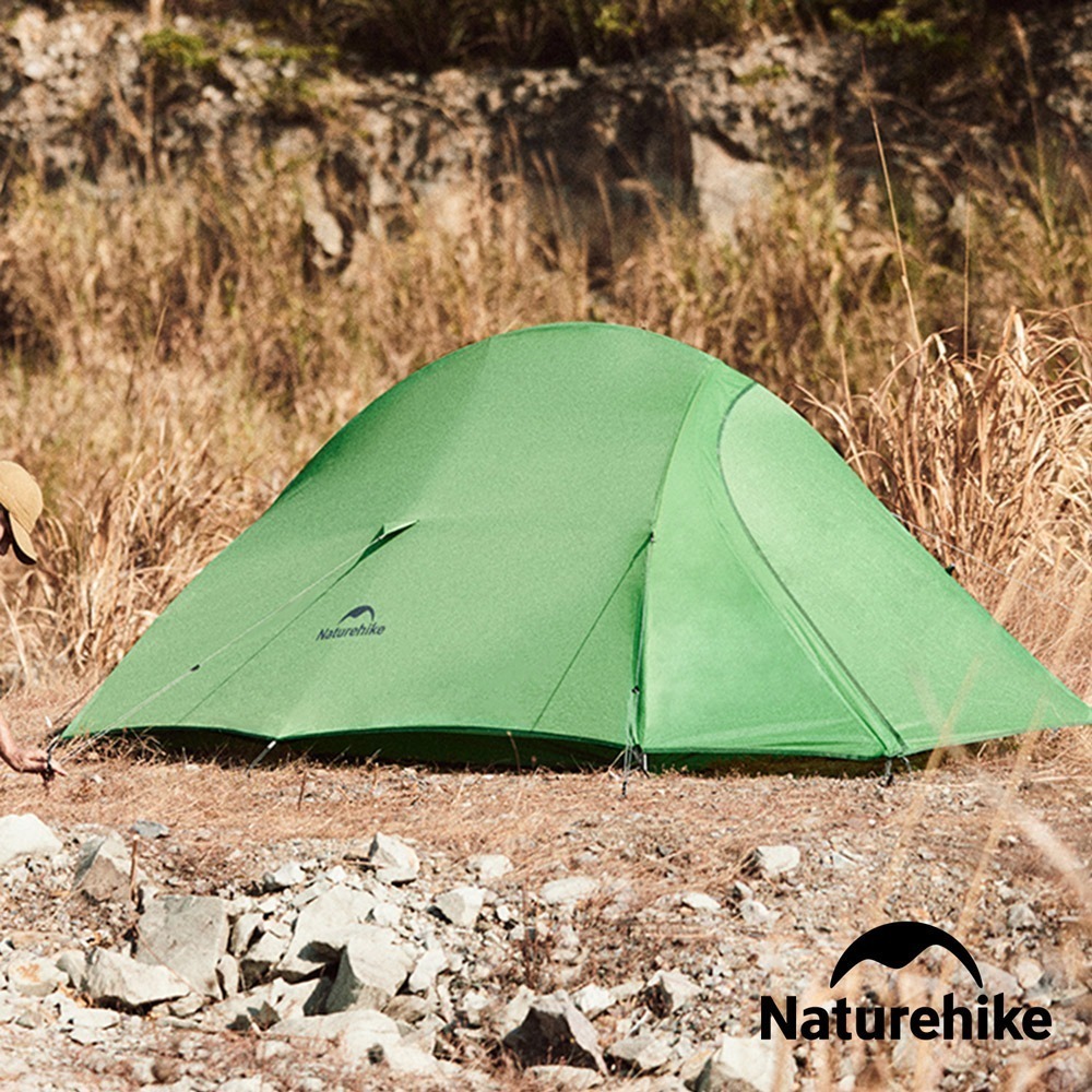 【Naturehike】云尚Base輕量210T抗撕格子布 單人/雙人 帳篷 贈地席 WS032｜台灣總代理公司貨-細節圖3