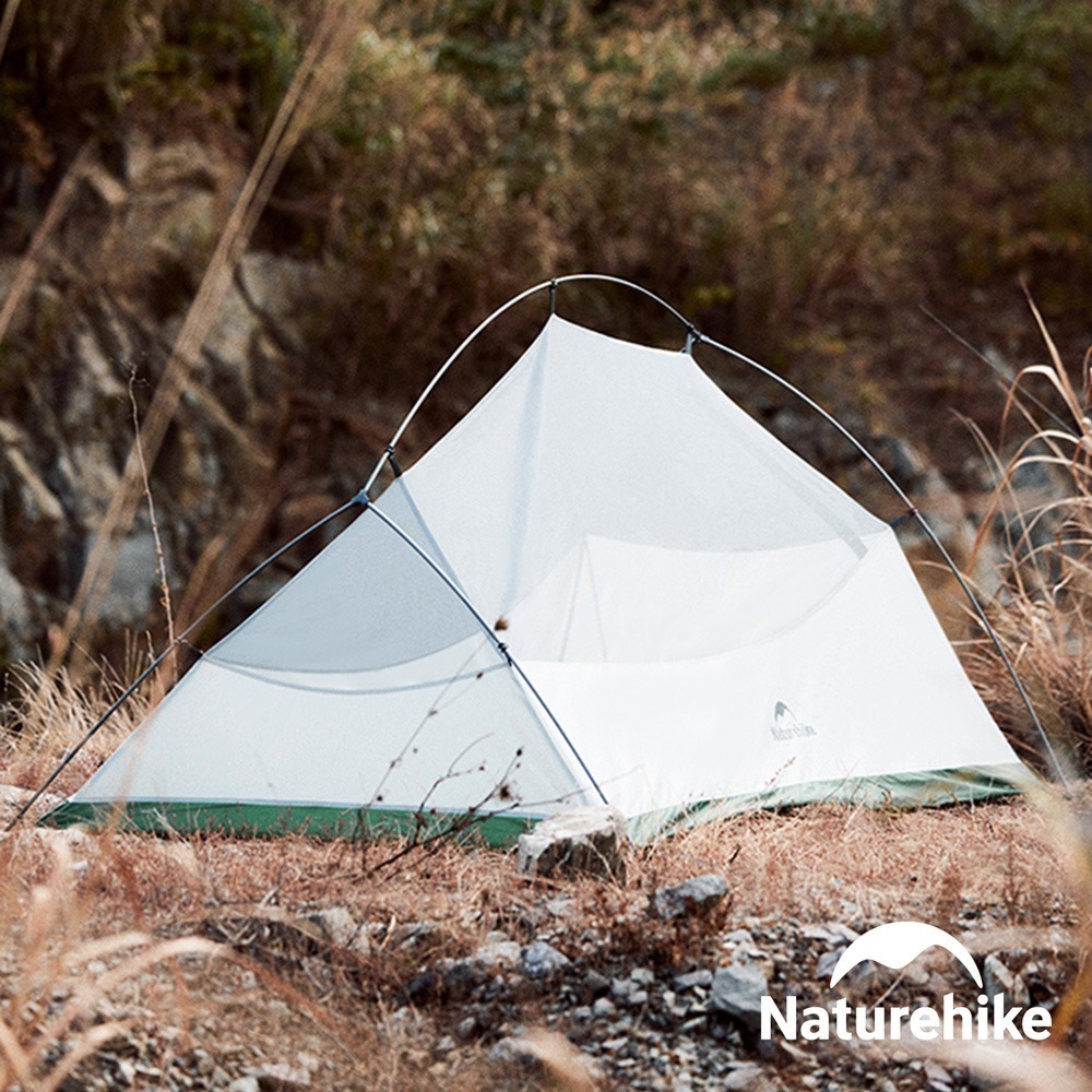 【Naturehike】云尚Base輕量210T抗撕格子布 單人/雙人 帳篷 贈地席 WS032｜台灣總代理公司貨-細節圖4