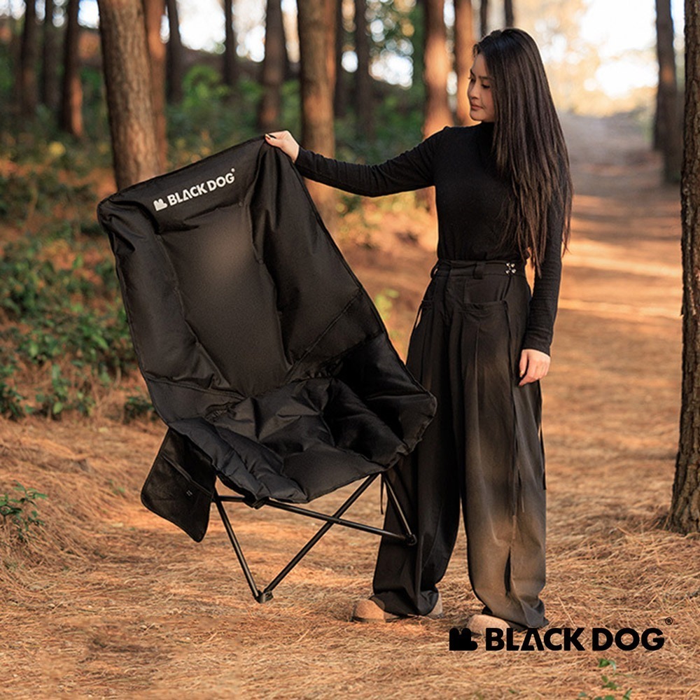 【Blackdog】浮月UC高背可調節折疊躺椅 夜幕黑 JJ035｜台灣公司貨-細節圖3