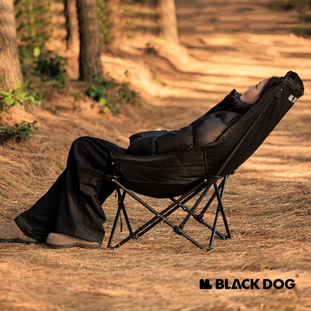 【Blackdog】浮月UC高背可調節折疊躺椅 夜幕黑 JJ035｜台灣公司貨-細節圖5