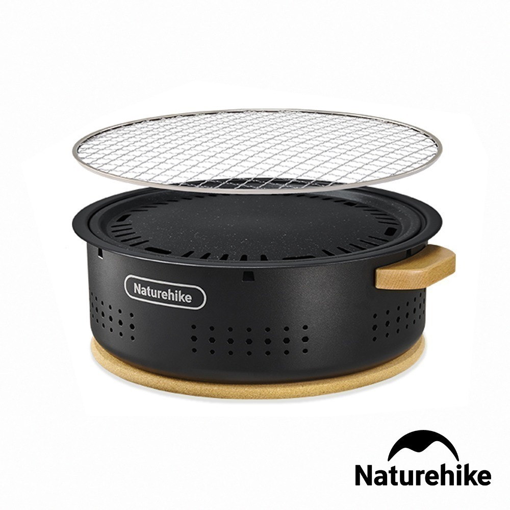 【Naturehike】墨煙桌面圓形燒烤爐 煎烤兩用款 CF010 ｜台灣總代理公司貨-細節圖5
