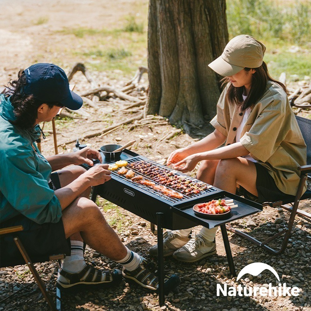 【Naturehike】墨煙多功能立式燒烤架 置物款 CF013 ｜中秋烤肉｜台灣總代理公司貨-細節圖2