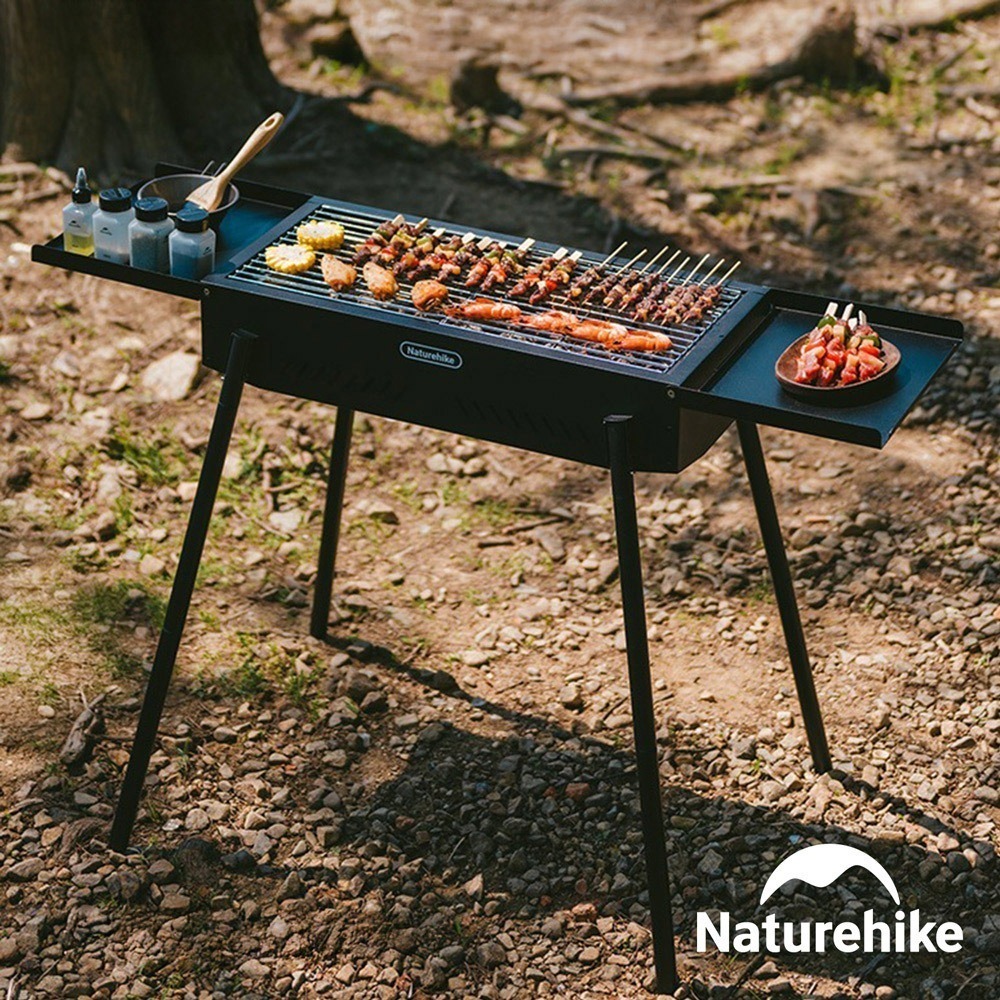 【Naturehike】墨煙多功能立式燒烤架 置物款 CF013 ｜中秋烤肉｜台灣總代理公司貨-細節圖3