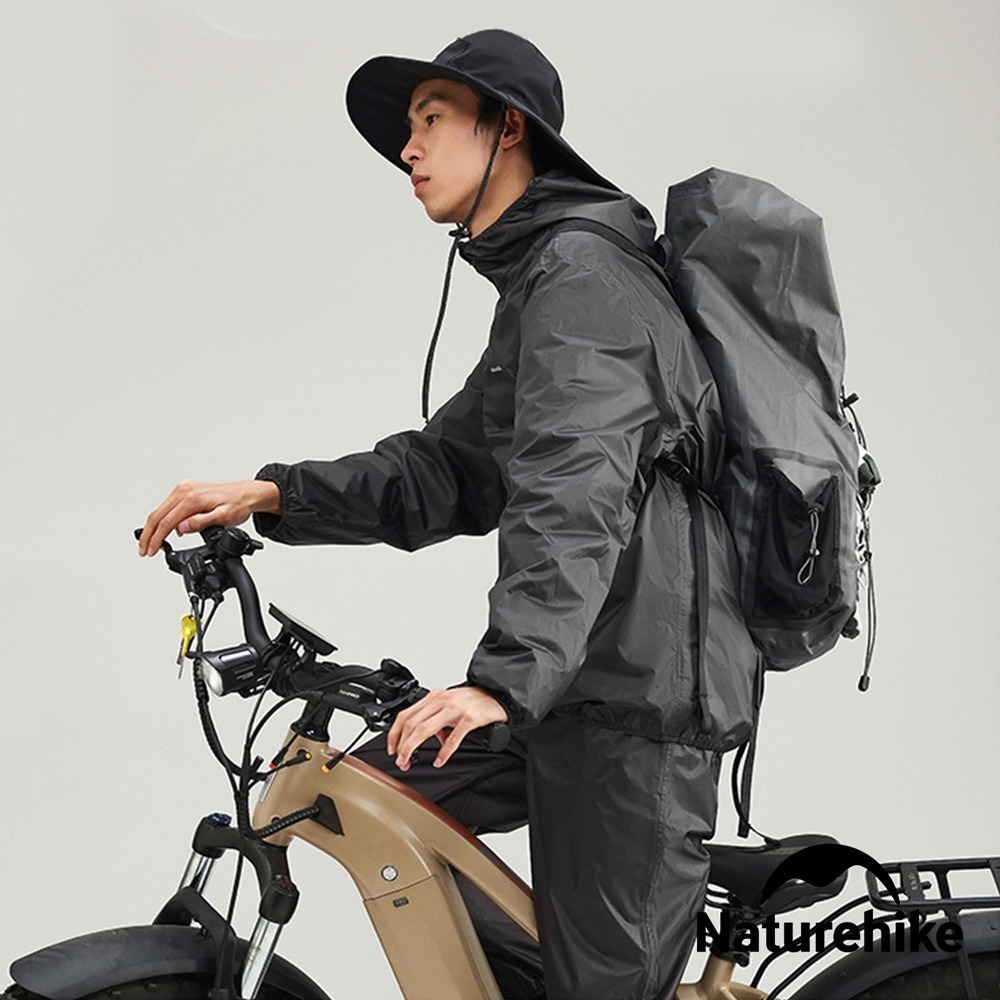 【Naturehike】全方位防護 輕量便透氣兩件式雨衣 附收納袋 JA013 ｜台灣總代理公司貨-細節圖2