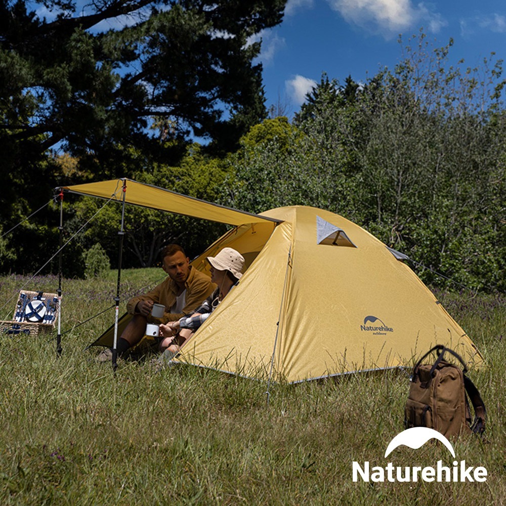 【Naturehike】P系列210T壓花格子布防曬三人帳篷 Z033-P ｜台灣總代理公司貨-細節圖2