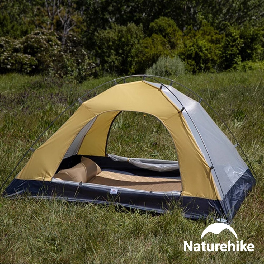 【Naturehike】P系列210T壓花格子布防曬三人帳篷 Z033-P ｜台灣總代理公司貨-細節圖3