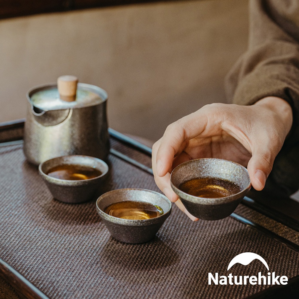 【Naturehike】隨風戶外便攜純鈦一壺三杯茶具套組 附收納包 CF025 ｜台灣總代理公司貨-細節圖3