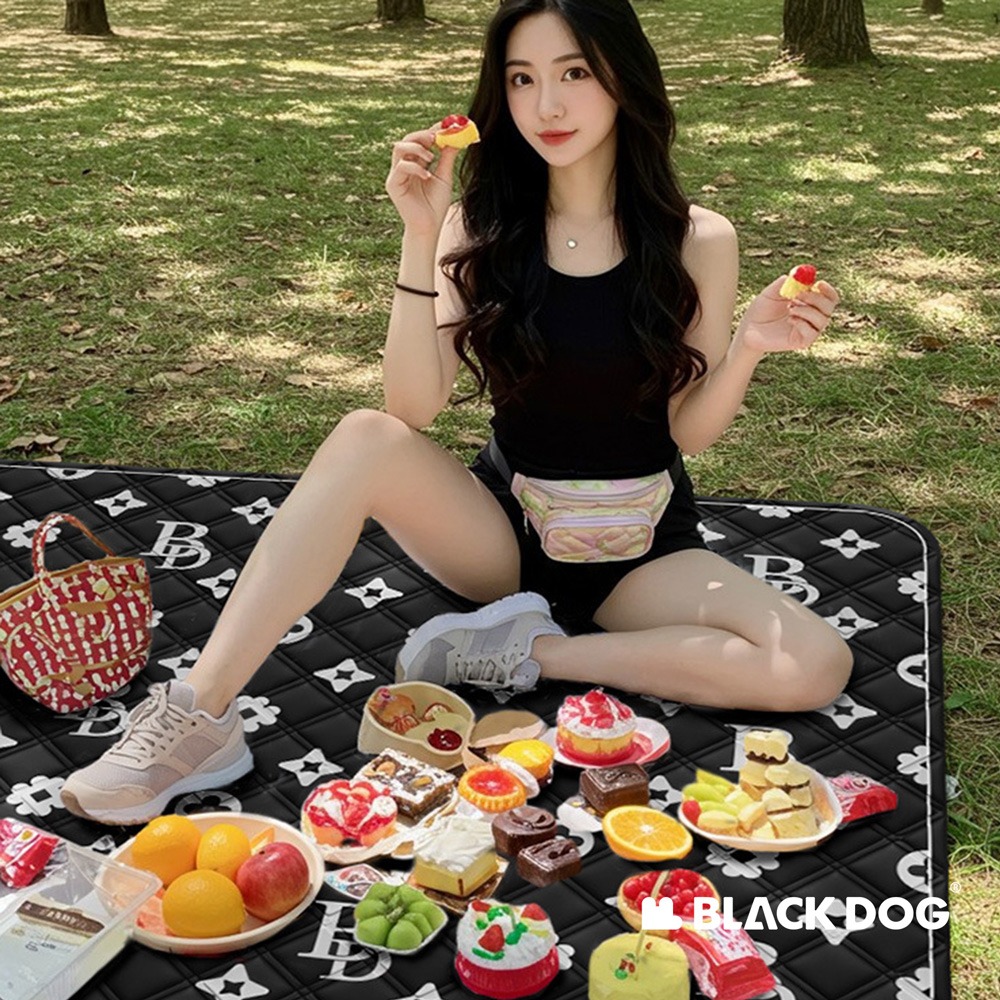 【Blackdog】無縫防潑水加厚野餐墊 200x200cm WS011 ｜台灣公司貨-細節圖2