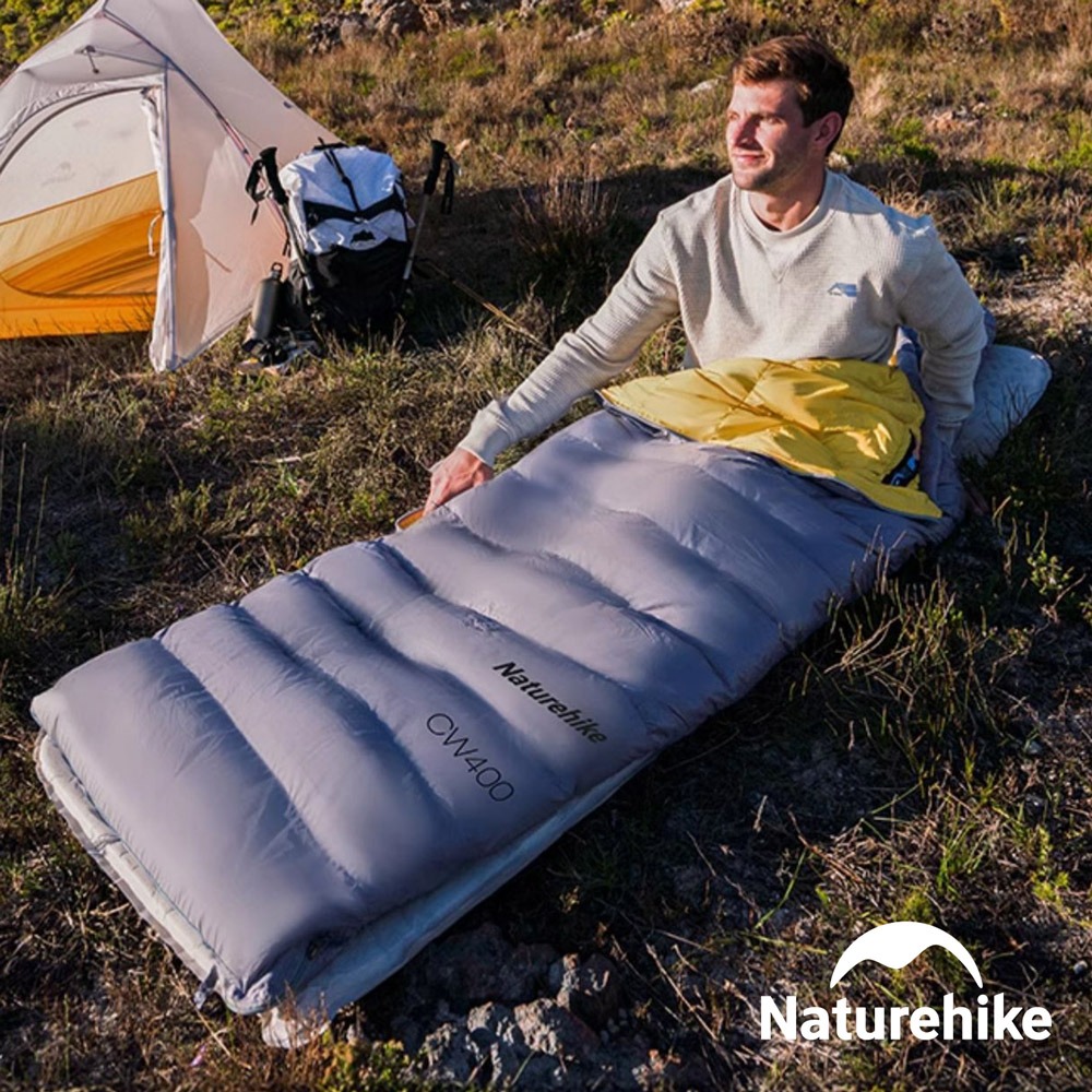 【Naturehike】蟬翼CW400信封式羽絨睡袋 C400-D ｜台灣總代理公司貨-細節圖2