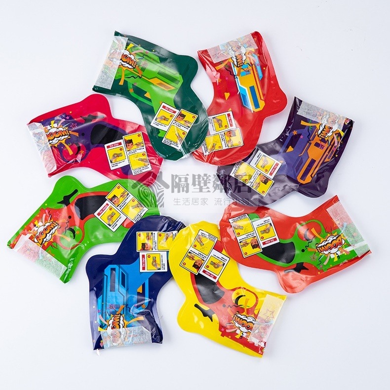 【現貨】派對禮花手槍 充氣款 手持禮炮槍 畢業 節慶氛圍 生日派對 求婚婚禮 玩具 造型拉炮 彩花 道具 驚喜 聖誕新年-細節圖7