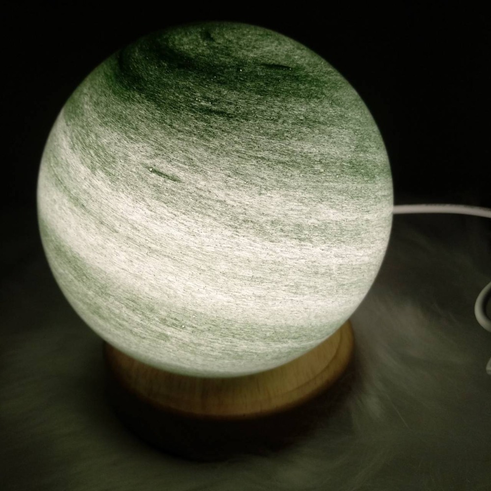 【現貨】浪漫星球小夜燈 遙控款 星球燈 禮物 宇宙 實木夜燈 床頭燈 檯燈 禮物 情人節 星空-細節圖5