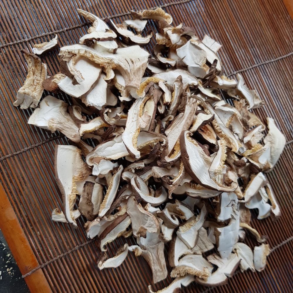 ❤財牛B❤台灣新社惜福乾香菇250-/包.NG香菇.薄片開菇.香菇絲.乾香菇-細節圖2