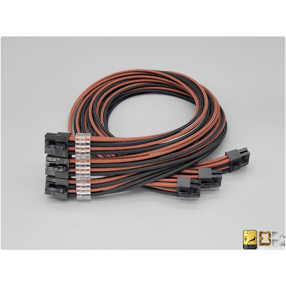 【小熊♫MOD】模組線配色展示 x 《漆黑、咖啡》配色  .海韻 模組線.海盜船 模組線.振華 模組線 .聯力 延長線-細節圖3