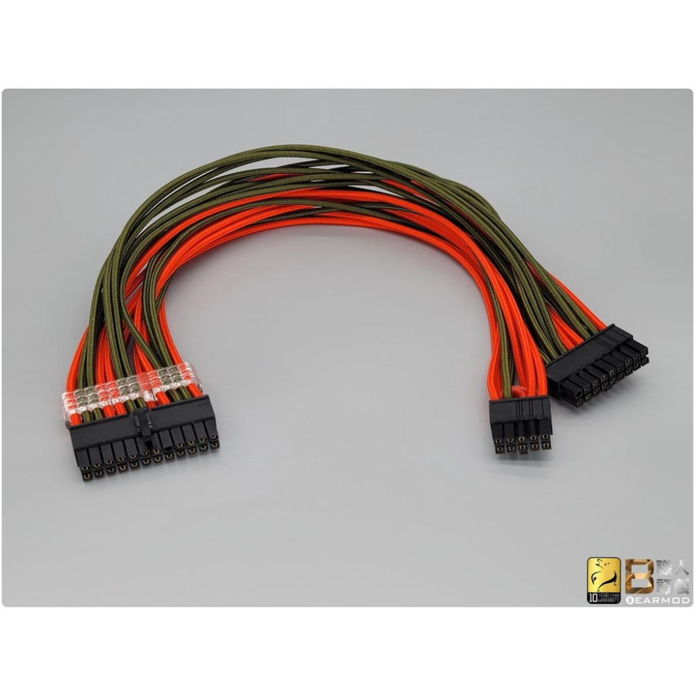 【小熊♫MOD】模組線配色展示 x 《鮮紅、軍綠》配色  .海韻 模組線.海盜船 模組線.振華模組線 .聯力 延長線.-細節圖2