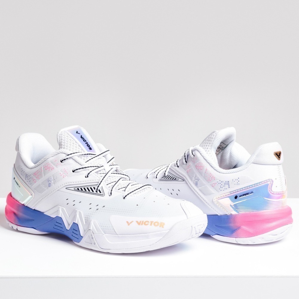 24年 5折特價  (羽球世家）勝利 羽球鞋 P8500 II 白紫 頂級羽球鞋 鷹爪側向穩定 啟動靈敏-細節圖2