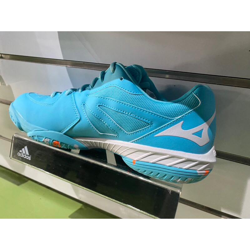 26 26.5 27 羽球世家) 美津濃Mizuno WAVE CLAW 寬楦3E 羽球鞋 71GA211011 天空藍-細節圖4