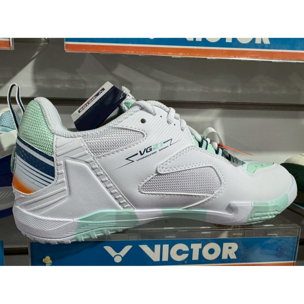 5折零碼特價  ◇羽球世家◇勝利 VG-21 進階羽球鞋 高避震支撐款 VICTOR VG21 白色-細節圖2