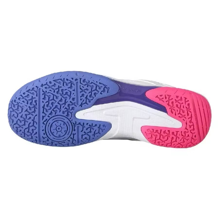 零碼特價26~27.5 (羽球世家）勝利 羽球鞋 P-8500TD AJ 白紫 全面寬楦 專業羽球鞋 高顏值 超好看-細節圖3