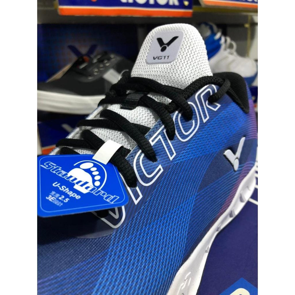 26（羽球世家）勝利 寬楦U2.5 羽球鞋 VG-11 B藍紫漸層 3E 內置中底VG11新版升級 VICTOR-細節圖5