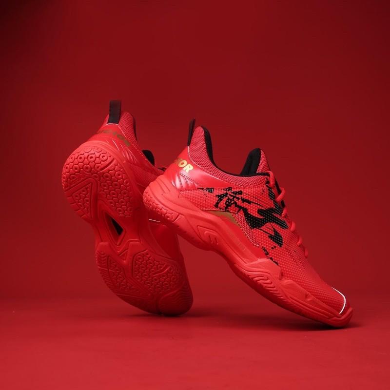 23.5 29.5（羽球世家）勝利 logo 紅金 羽球鞋 A660 書法潑墨 VICTOR 霸氣宣言 全面穩定-細節圖6