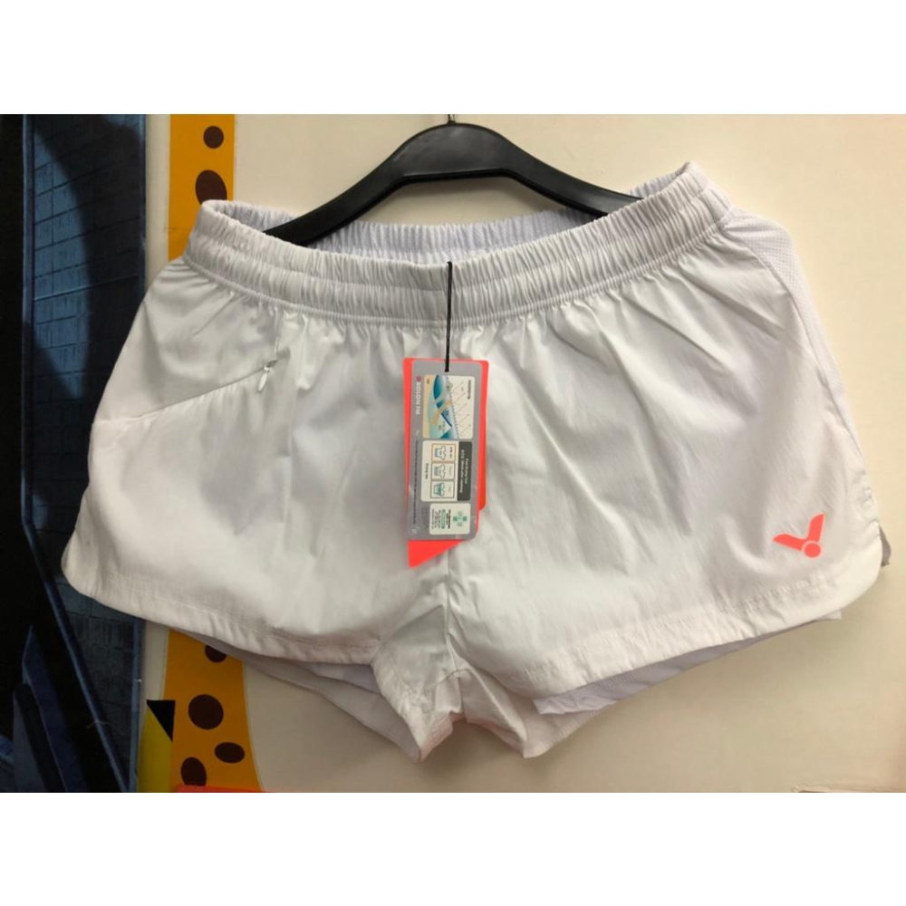2XS M L（羽球世家）勝利 VICTOR 韓國外銷女款 羽球專業短褲 透氣排汗褲 白色 R-VT6056-細節圖6