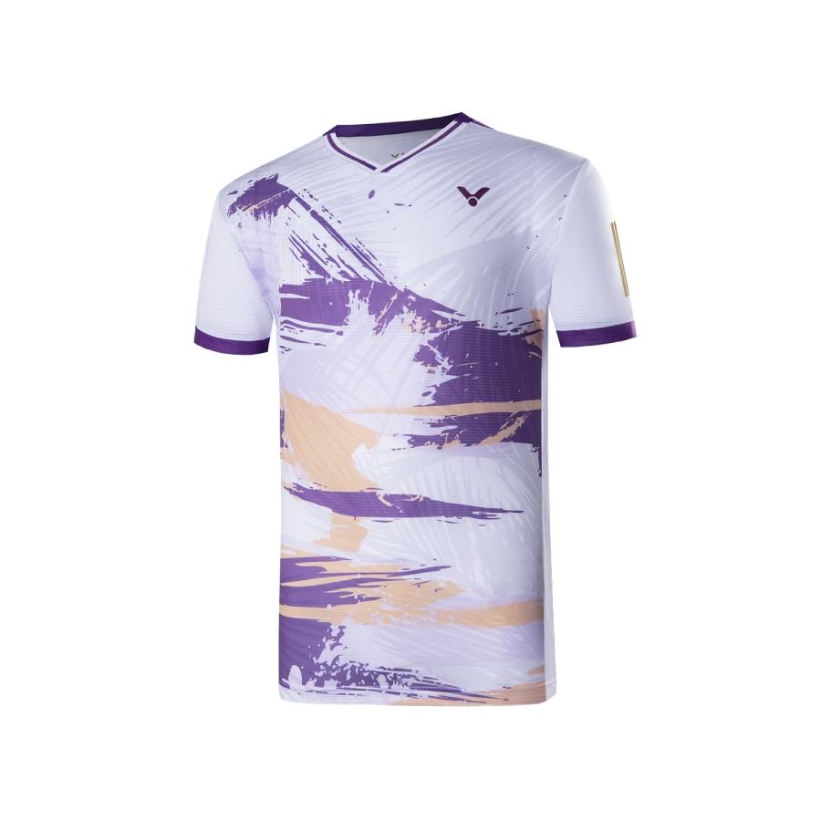 (羽球世家)勝利 戴資穎選手版 羽球衣 T-35000 J 大賽競技服 中性 團體 短袖T恤 小戴戰袍-細節圖2