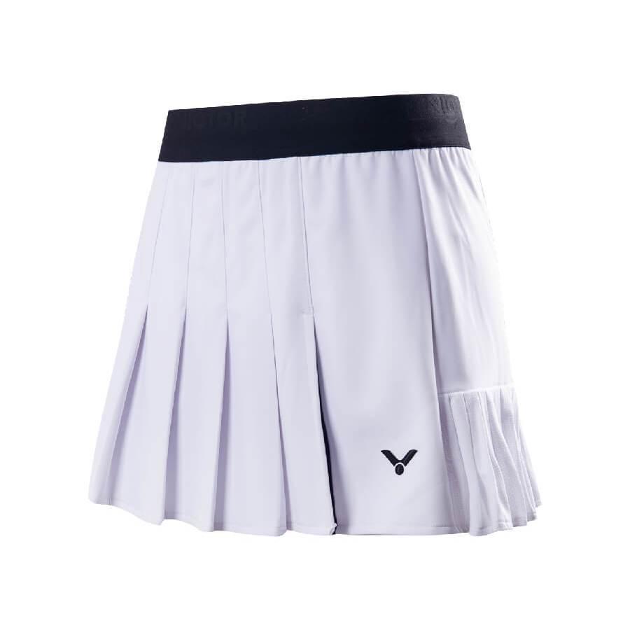 （羽球世家）勝利 羽球裙 K-41300 黑C/白A 運動褲裙  VICTOR 針織運動短裙 (女款)-細節圖7