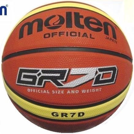 現貨！(羽球世家)  Molten 專業橡膠籃球 GR7D 七號籃球 新球 可挑色 網袋與球針可加購-細節圖7