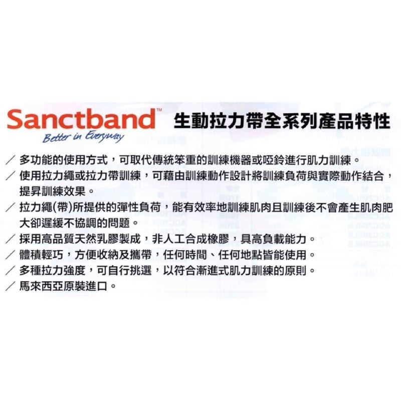 (羽球世家）Sanctband 拉力帶 5M 全新原廠品質 彈力帶 馬來西亞-細節圖2