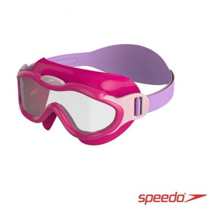 （羽球世家）泳鏡 speedo 幼童 2-6歲 進階防霧面罩泳鏡 Sea Squad 兒童戲水SD80876314645-細節圖3