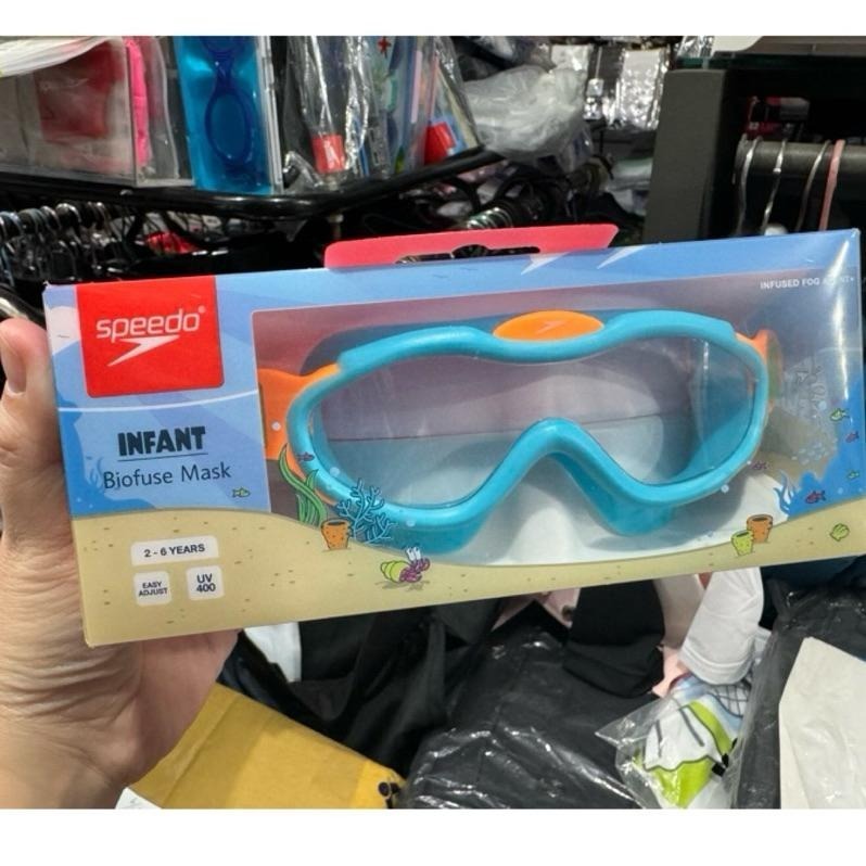 （羽球世家）泳鏡 speedo 幼童 2-6歲 進階防霧面罩泳鏡 Sea Squad 兒童戲水SD80876314645-細節圖2