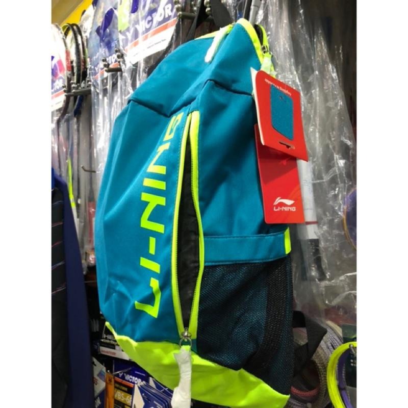 ◇ 羽球世家◇【輕便羽球背包】LI-NING 李寧後背包 LNABSK-216 湖水藍綠《潮流款》羽球袋 熱賣中-細節圖3