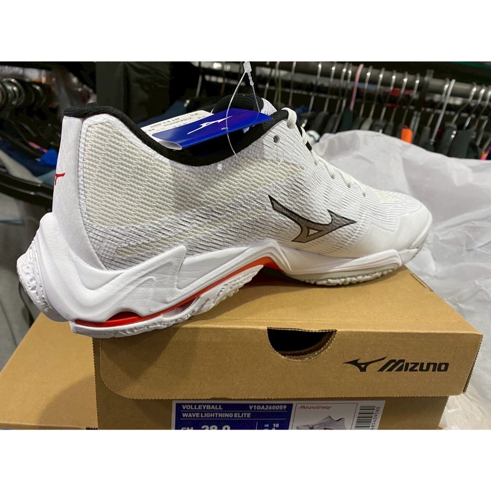 （羽球世家）Mizuno 美津濃 WAVE LIGHTNING ELITE 高階男款排球鞋 V1G260059-細節圖3