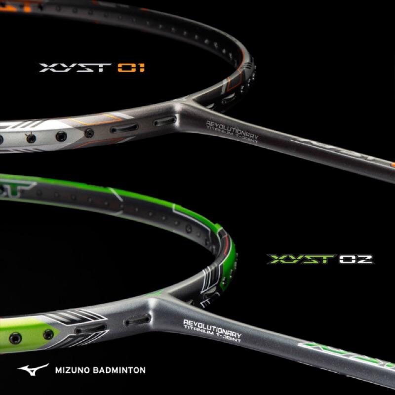 （羽球世家） 美津濃 重頭硬桿 Mizuno 羽球拍 XYST 01 鈦絲中桿 提升操控性與集中攻擊力量 台灣製-細節圖2