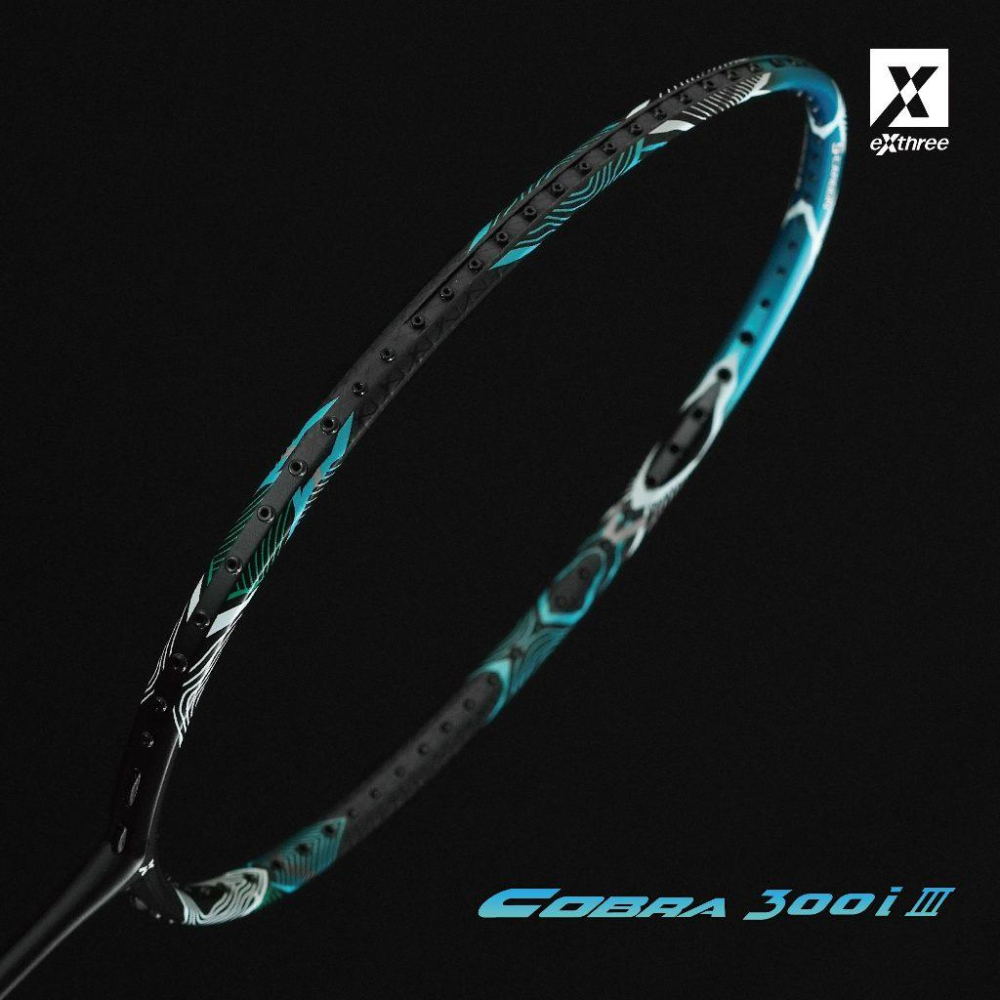 現貨【羽球世家】Exthree 超力 眼鏡蛇 Cobra-300i III(眼鏡蛇3代) 羽球拍 破風框攻擊拍-細節圖8